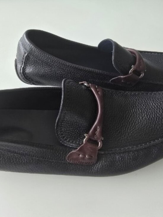 Salvatore Ferragamo Men\'s Brown Leather Loafers Size 12 main image 9